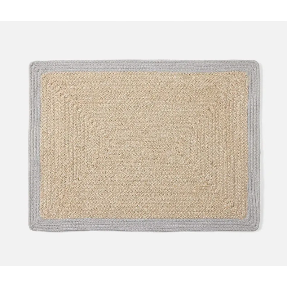 Shia Light Gray Placemats Jute/Cotton Mix