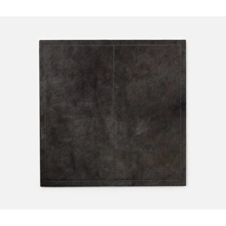 Tanner Midnight, Square Placemat, Hide-On-Hide, Pack of 2
