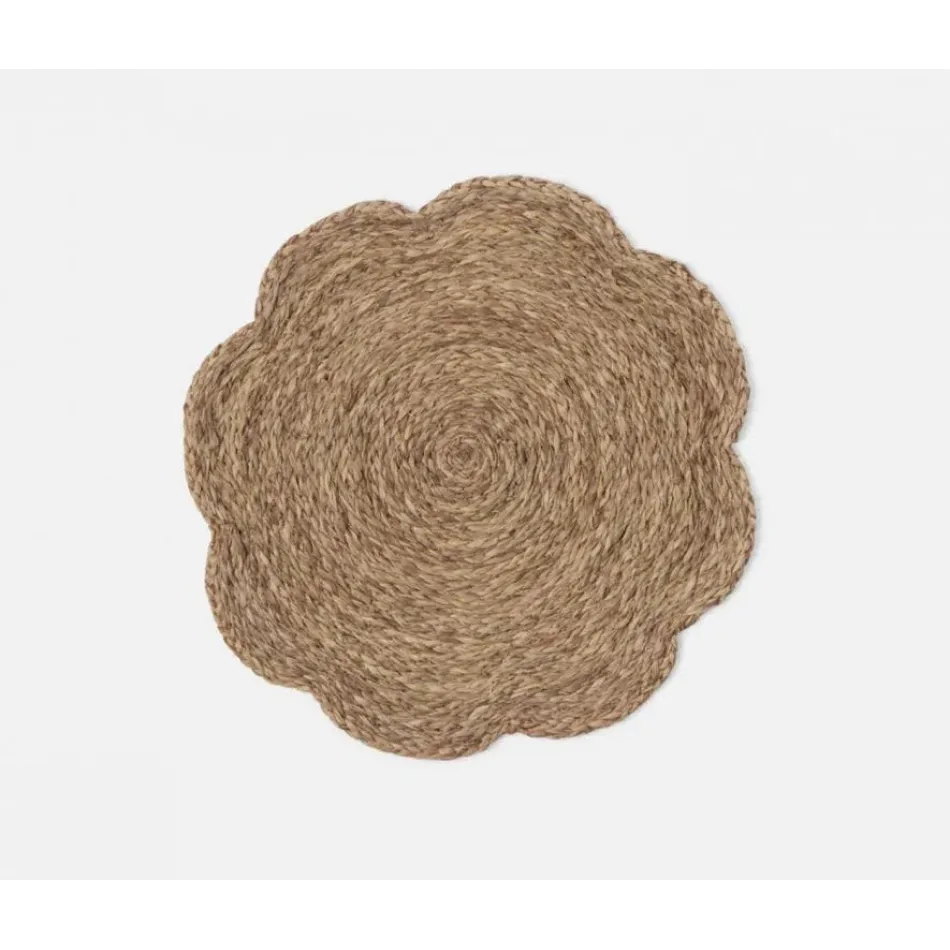 Vera Mixed Taupe, Flower Placemat, Raffia, Pack of 4