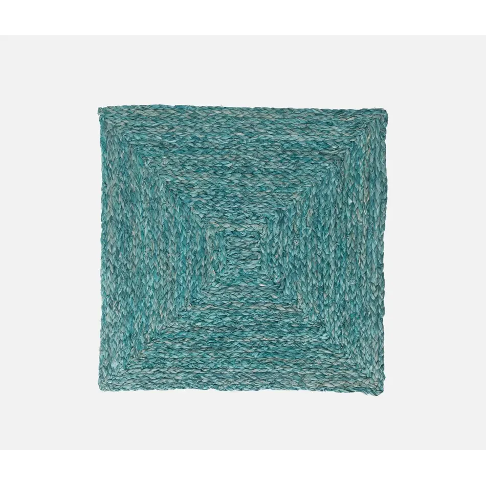 Zoey Mixed Blue Square Placemat Raffia, Pack of 4