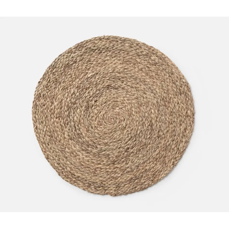 Zoey Mixed Taupe, Round Placemat, Raffia, Pack of 4