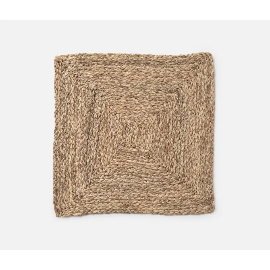 Zoey Mixed Taupe, Square Placemat, Raffia, Pack of 4