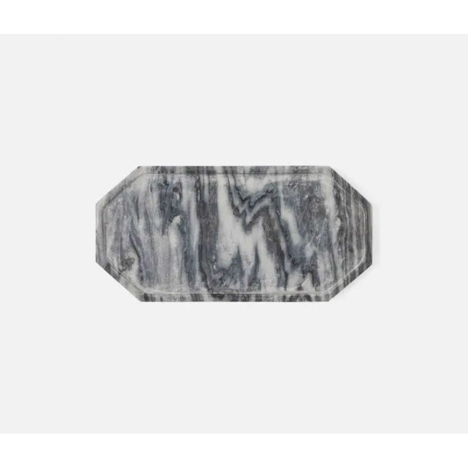 Aila Gray Marble Serving Tray Small