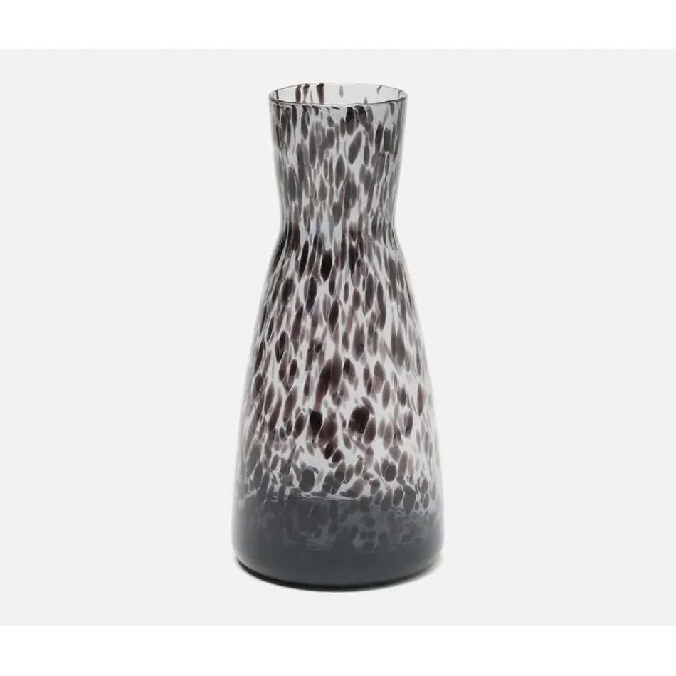 Alaia Carafe, Leopard, Hand Blown Glass