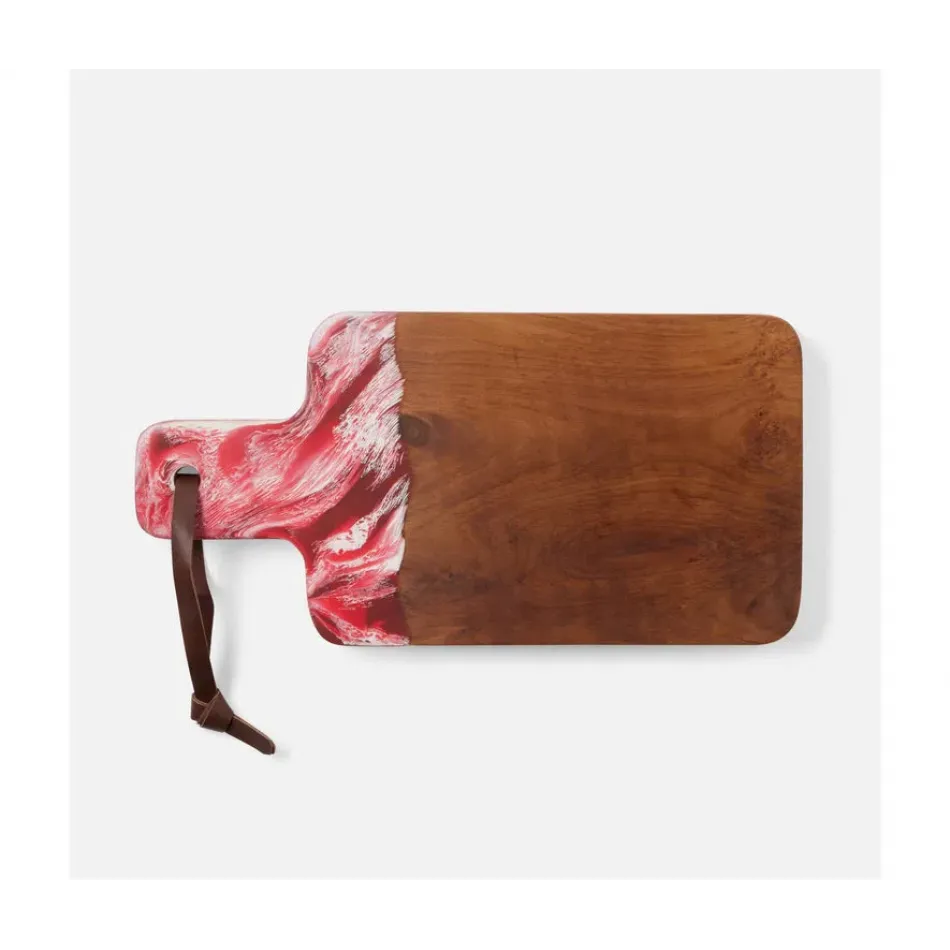 Austin Berry Swirled Resin/Natural Teak, Serving Board, 165x8