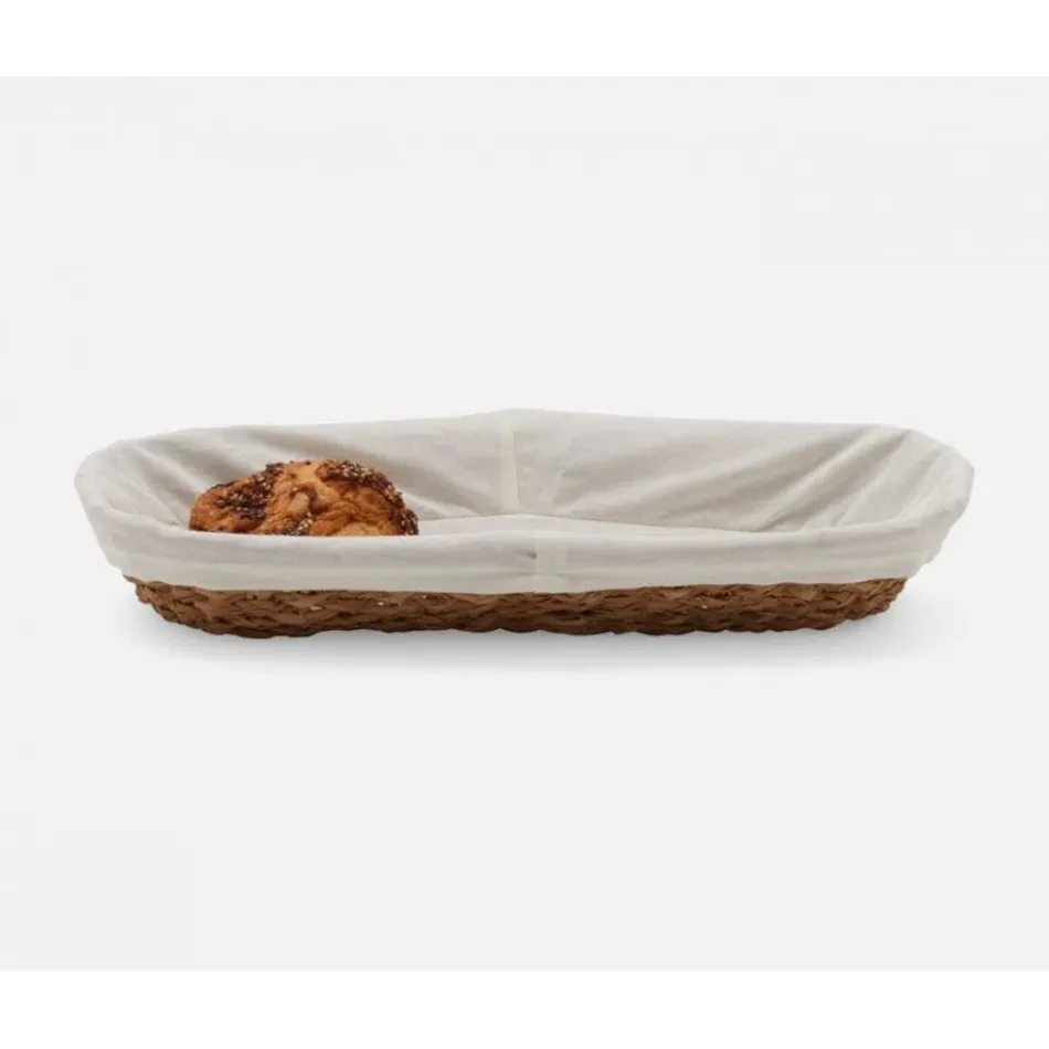Azalea Natural, Oblong Tray with Liner, Braided Grass, Large,Pack of 2