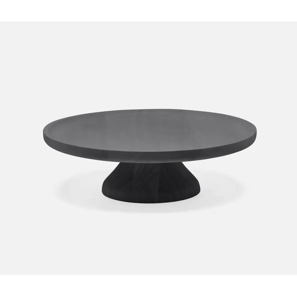 Bryson Ebony, Cake Stand, Acacia Wood, 14"D