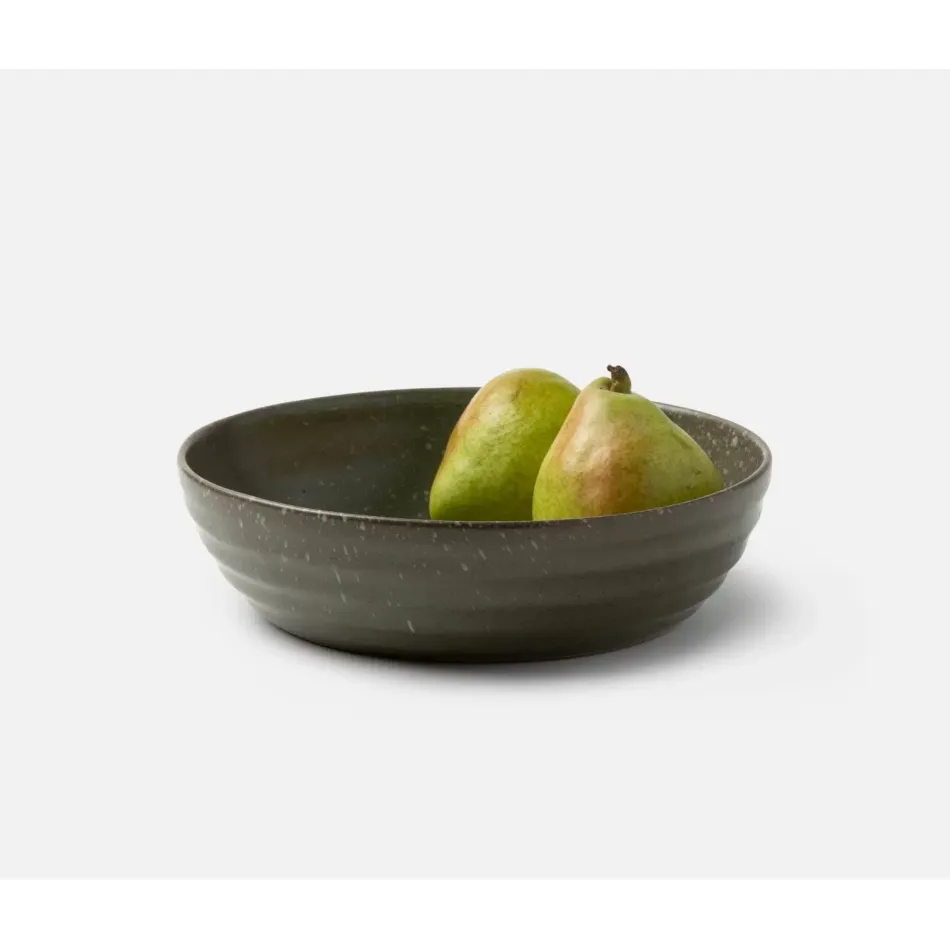 Hayes Gray Salt Glaze Serving Bowl, Pack of 2