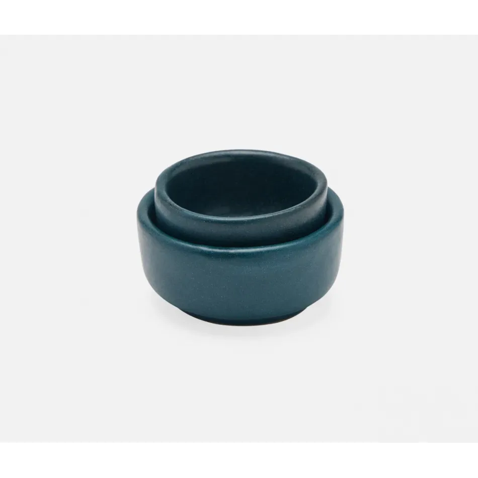 Holly Midnight Teal Mini Bowl, Boxed Set of 4