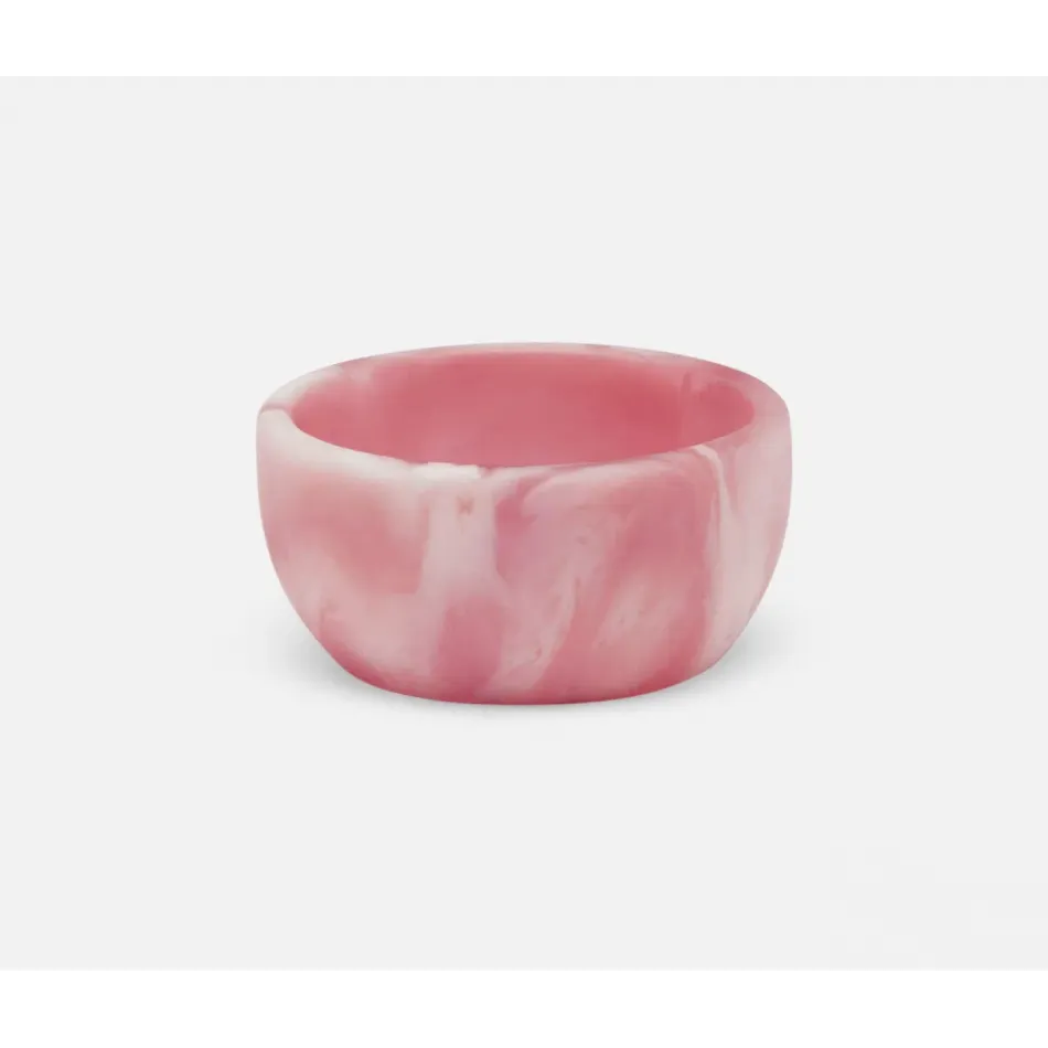 Hugo Pink Swirled Serving Bowl Resin 3X1.5, Pack of 2