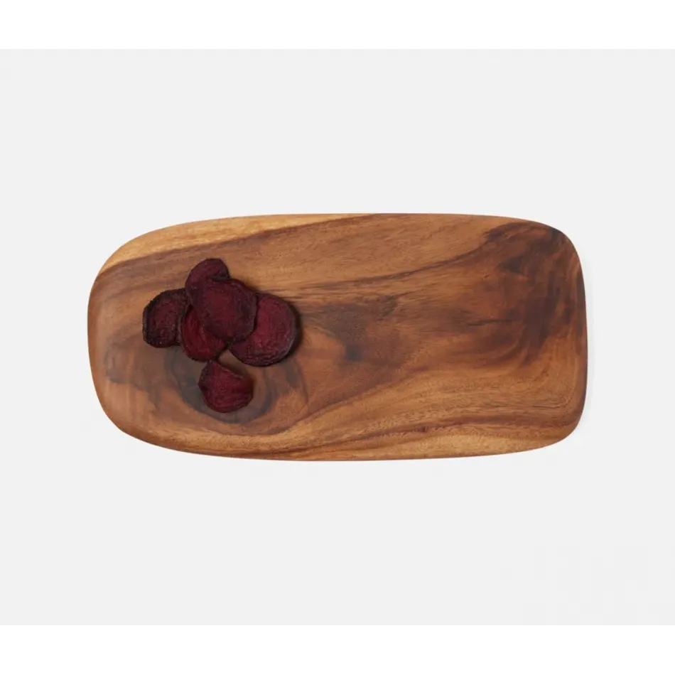 Issa Natural Acacia Wood Serving Board, 16x8, Pack of 3