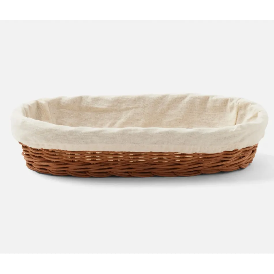 Lasata Natural, Oblong Tray W/ Liner, Rattan, X-Small, Pack of 2