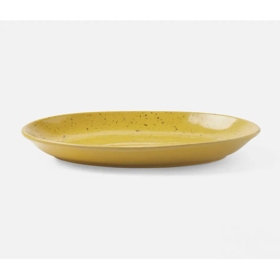 Marcus Chartreuse Salt Glaze, Oval Serving Platter, Stoneware, Large, Pack of 2
