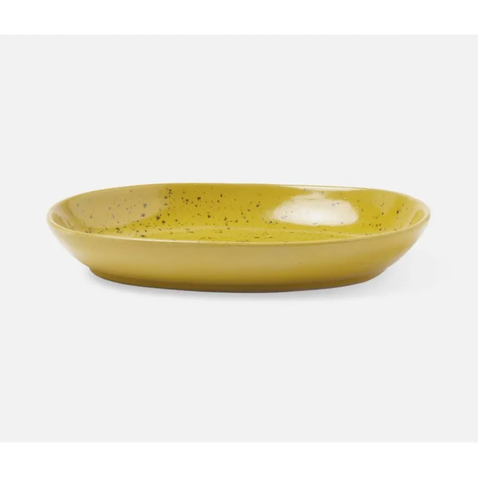 Marcus Chartreuse Salt Glaze, Oval Serving Platter, Small, Pack of 2