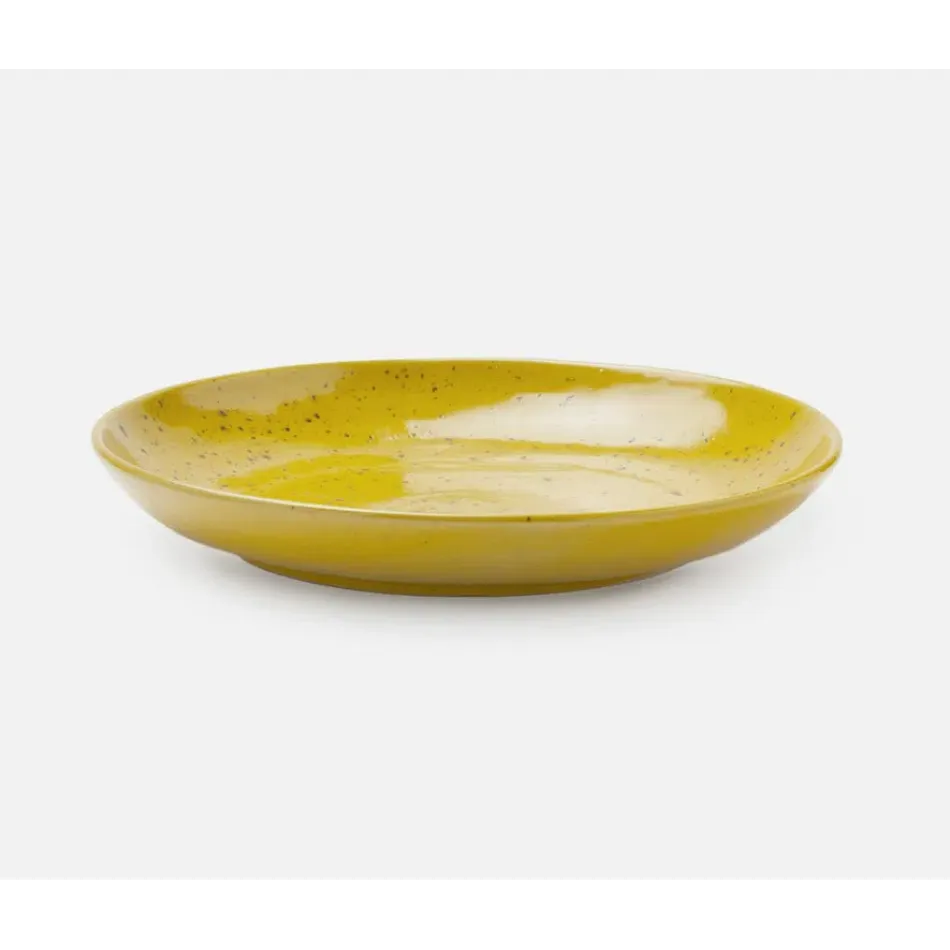 Marcus Chartreuse Salt Glaze, Round Serving Platter, Stoneware, Small, Pack of 2