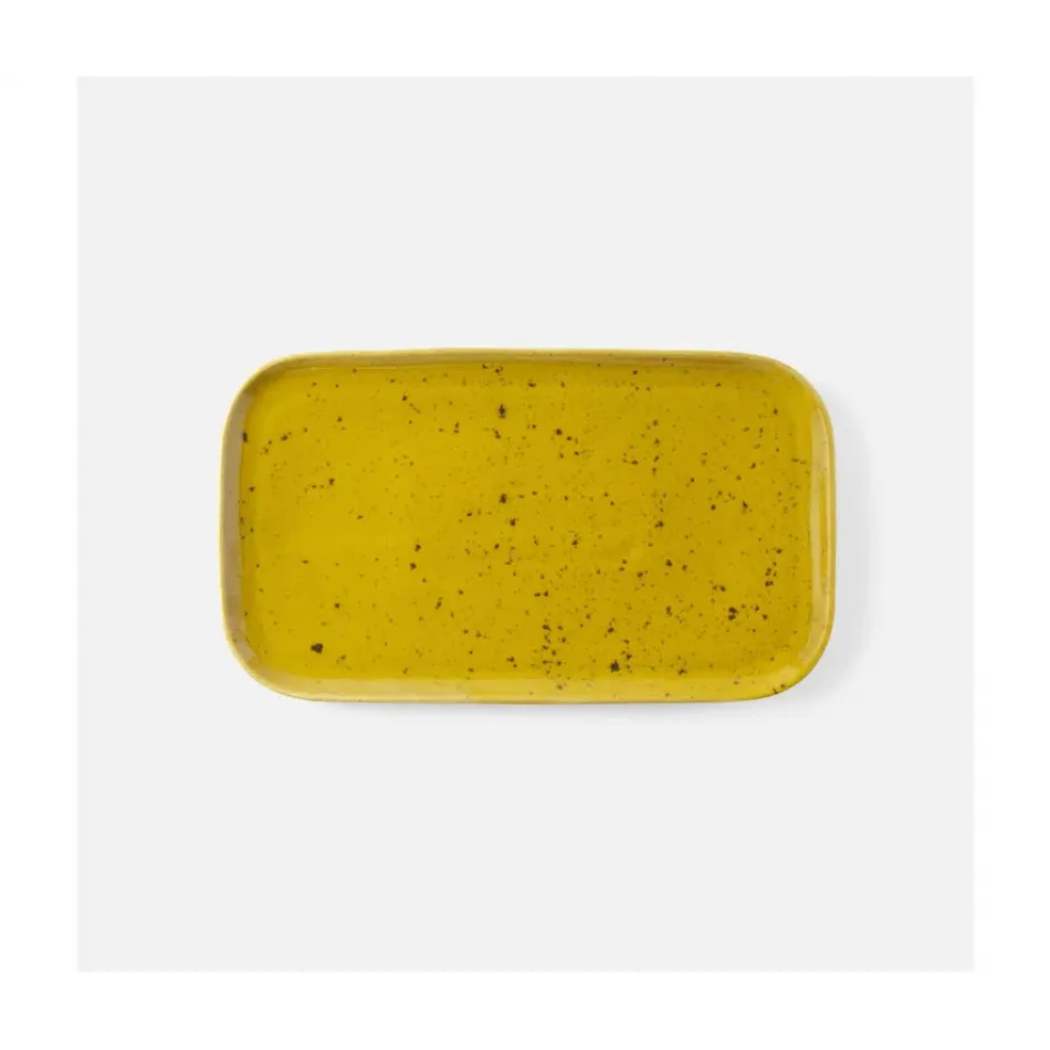 Marcus Chartreuse Salt Glaze, Rectangular Serving Platter, Stoneware, Set/2