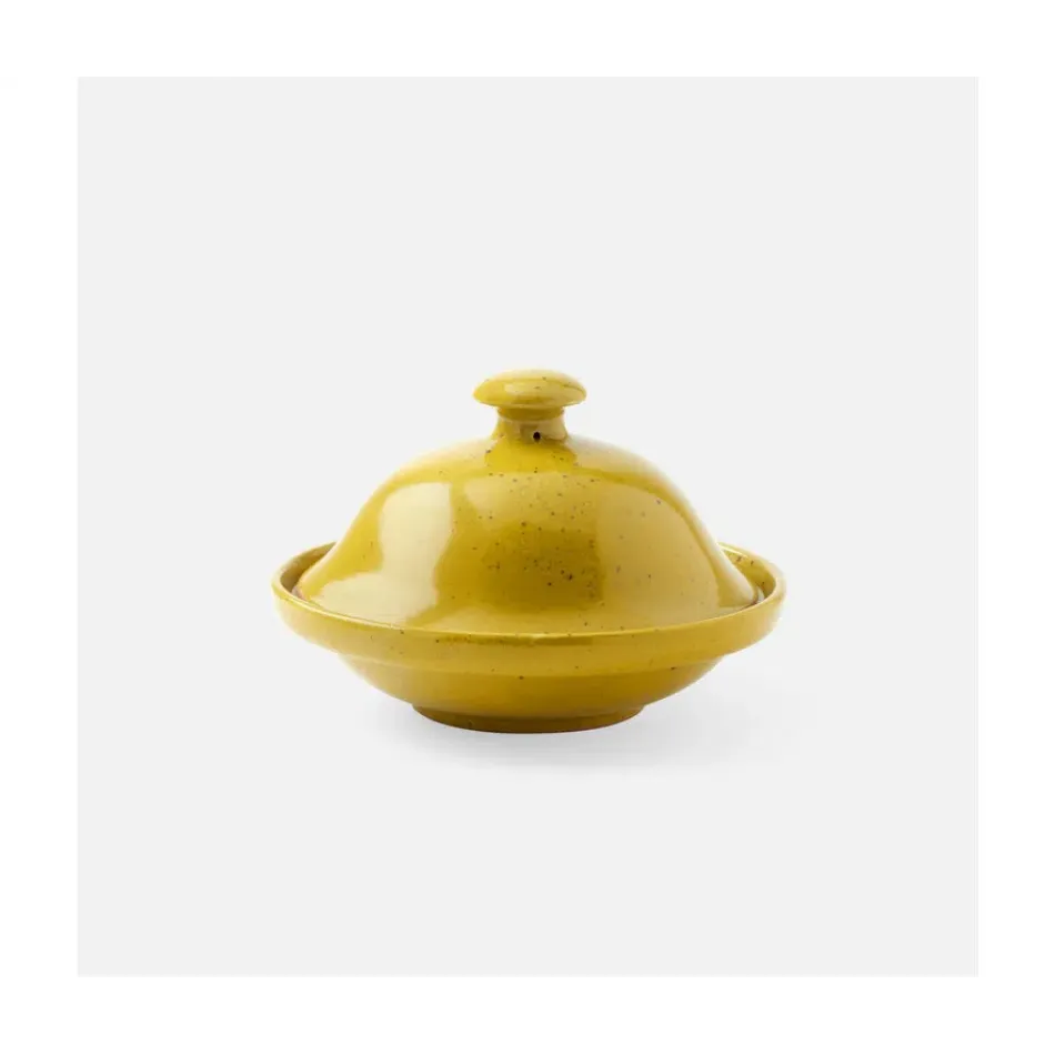 Marcus Chartreuse Salt Glaze, Cloche Serving Platter, Stoneware, Small, Pack of 2