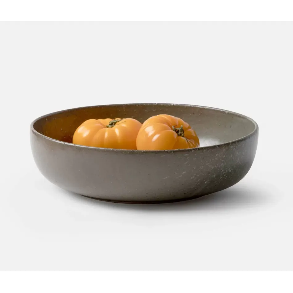 Marcus Gray Salt Glaze Round Serving Bowl Stoneware Large, Pack of 2