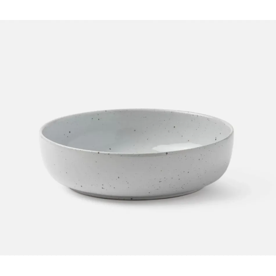 Marcus White Salt Glaze Round Serving Bowl Stoneware Small, Pack of 2