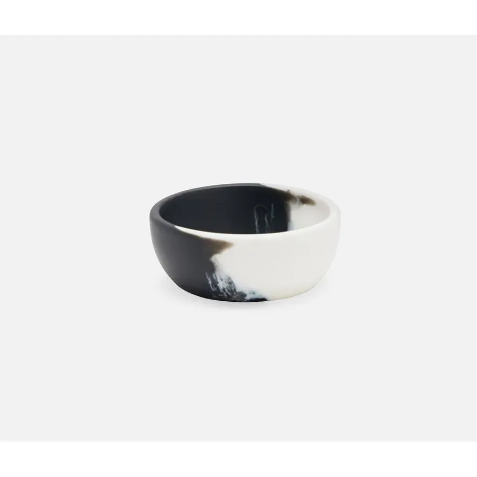 Maxton Black/White, Serving Bowl, Resin, 4x15, Pack of 2