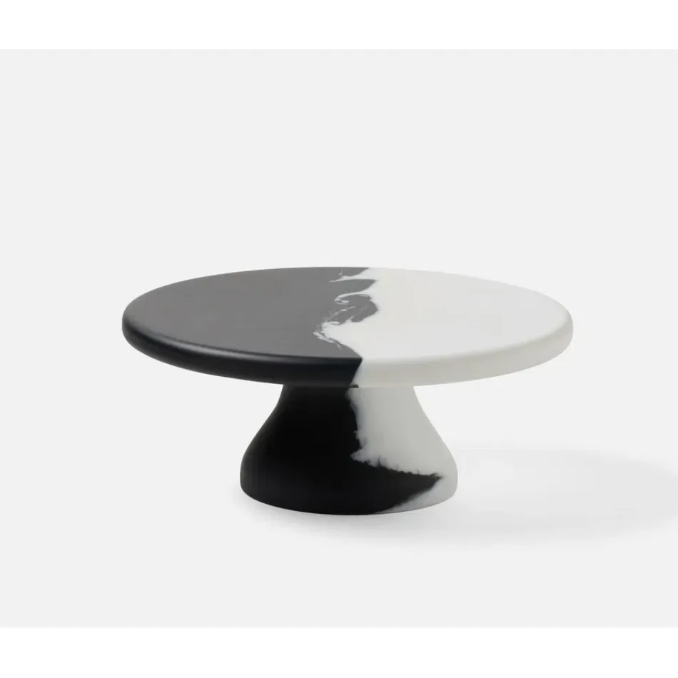 Maxton Black/White, Cake Stand, Resin, Small