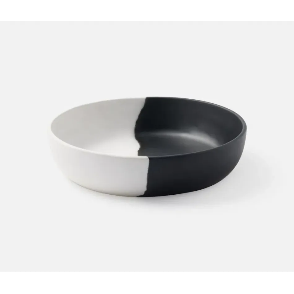 Maxton Black/White, Serving Bowl, Resin, Large