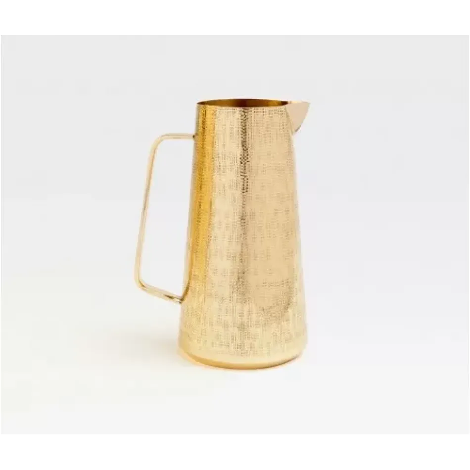 Miles Shiny Brass Pitcher