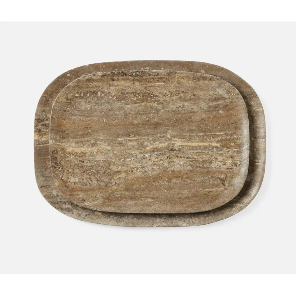 Rhea Gray, Serving Trays, Travertine, Set/2