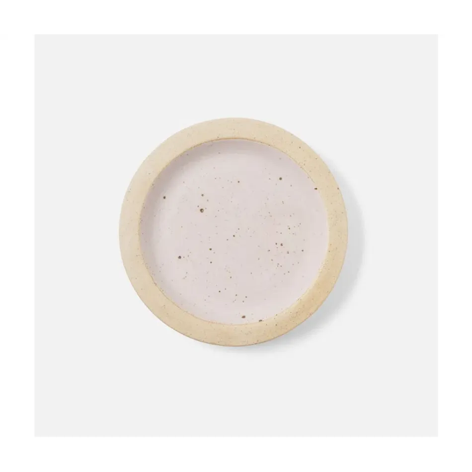 Rivka Pink Salt Glaze Round Serving Platter Stoneware Small, Pack of 2