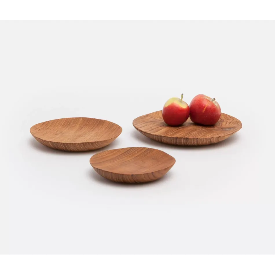 Rowan Natural Cocktail Plates Set/3