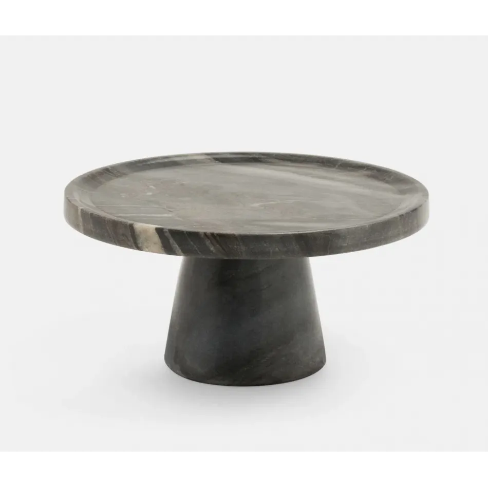 Samantha Gray Marble, Cake Stand, Medium, 9.5"Dx4.5"H