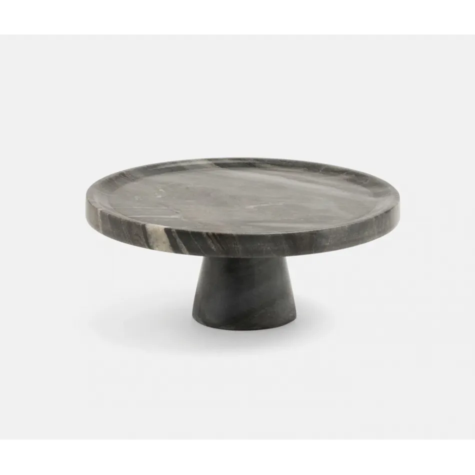 Samantha Gray Marble, Cake Stand, Small, 7.5"Dx3"H