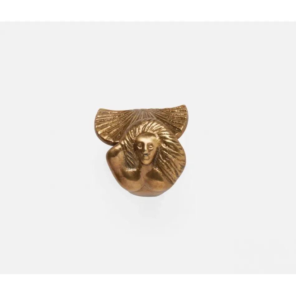 Ariella Antique Brass, Mermaid Napkin Ring, Set of 4
