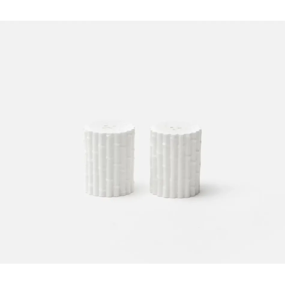 Daphne White, Set of 4 Salt & Pepper Shaker, Porcelain, Mini, Boxed
