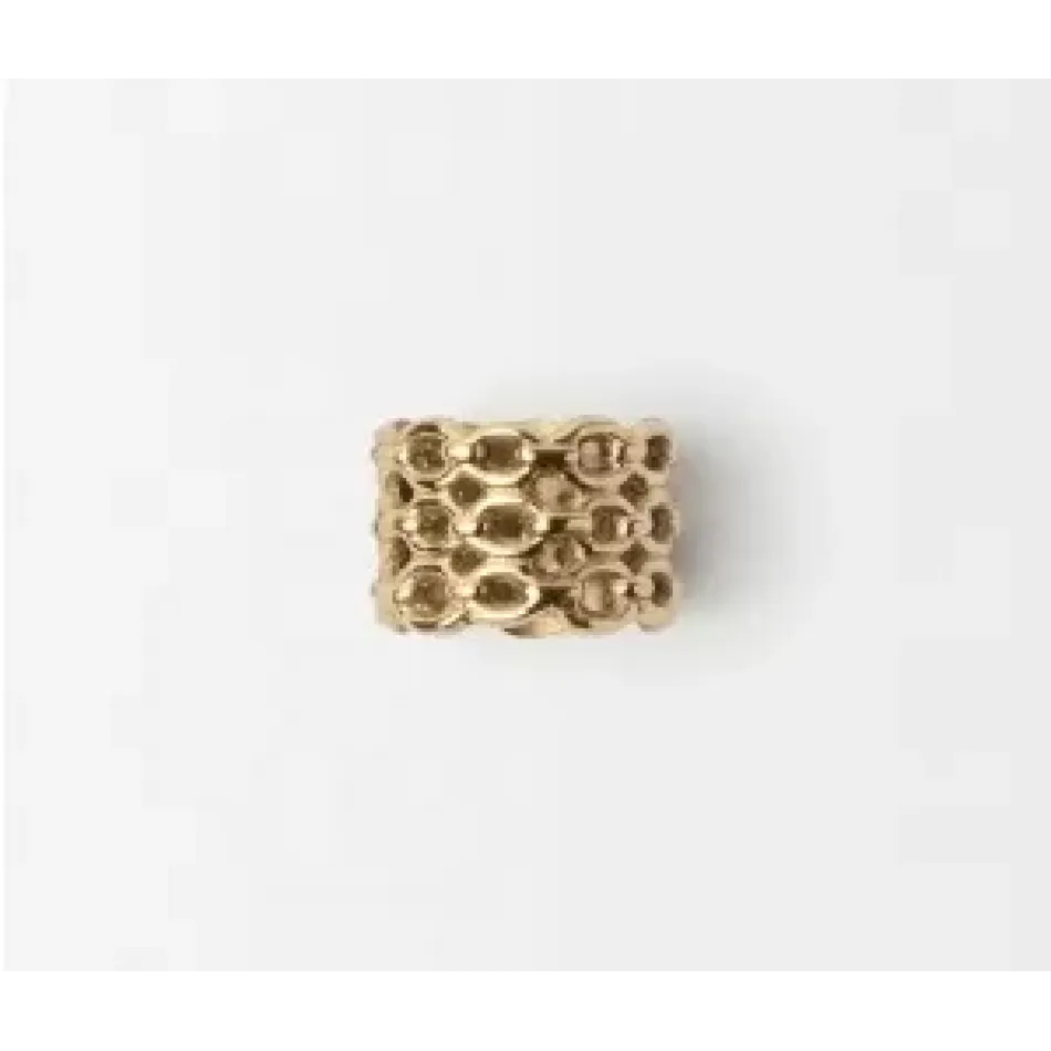 Keon Gold, Chain Napkin Ring, Brass, Boxed Set of 4
