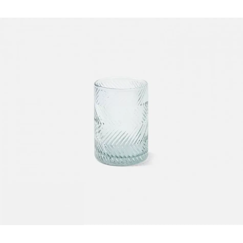 Finley Light Gray Tumbler Glass, Hand Blown, Pack of 6
