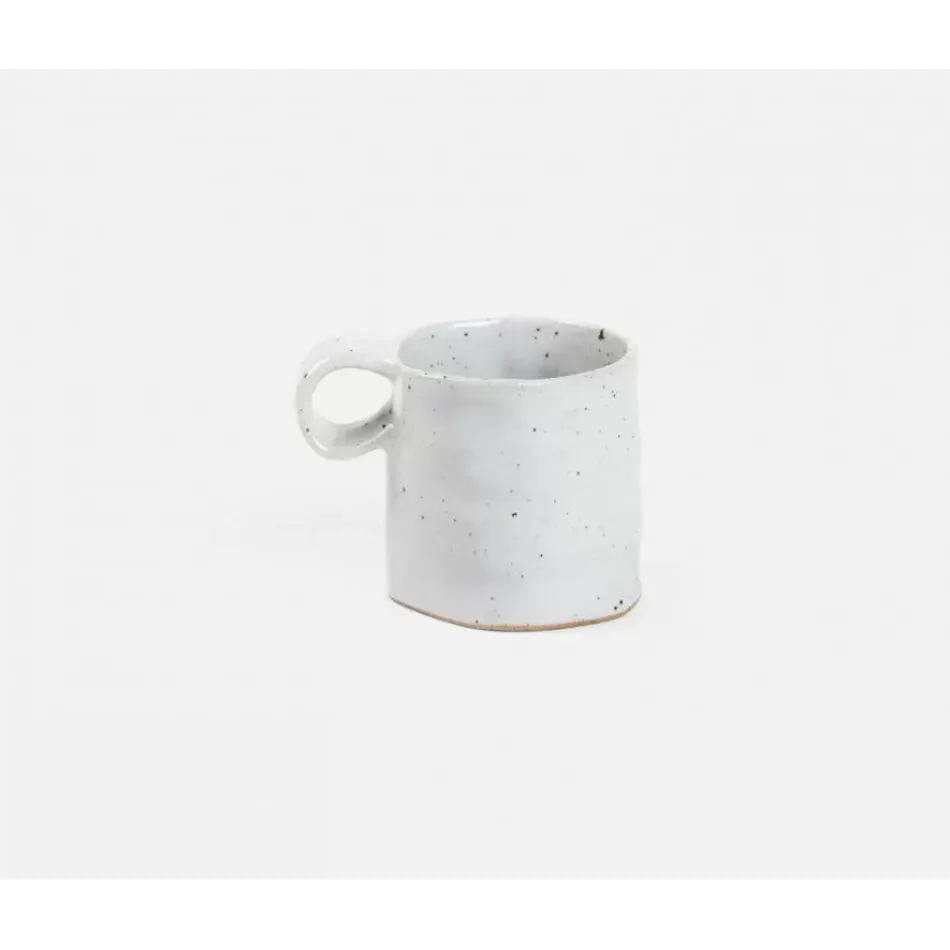 Lucas White Salt Glaze Mug, Pack of 4