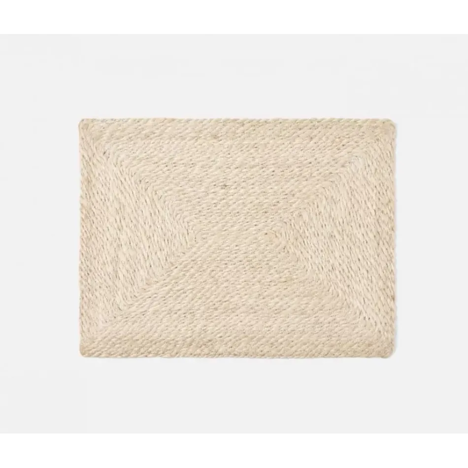 Whitley Rectangular Placemat, Natural Jute, Pack of 4
