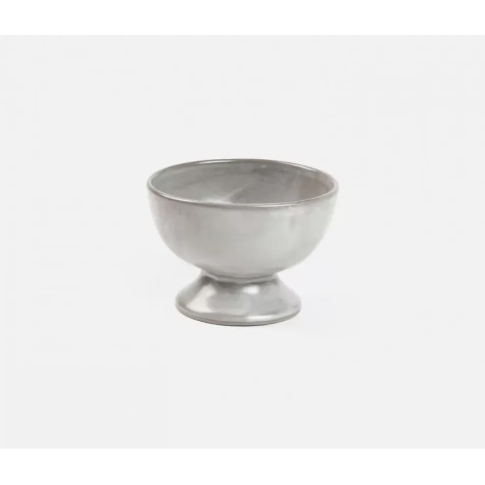 Wilson Cement Glaze, Footed Serving Bowl, Stoneware, Small, Pack of 2