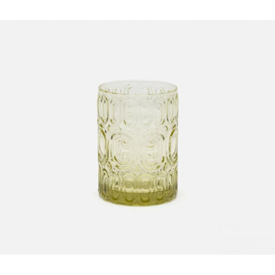 Aaron Sage Green, Tumbler Glass, Hand Blown, Pack of 6