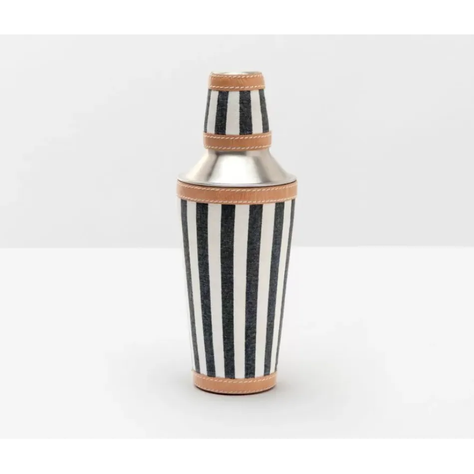 Hamilton Striped Canvas w/leather trim, Cocktail Shaker