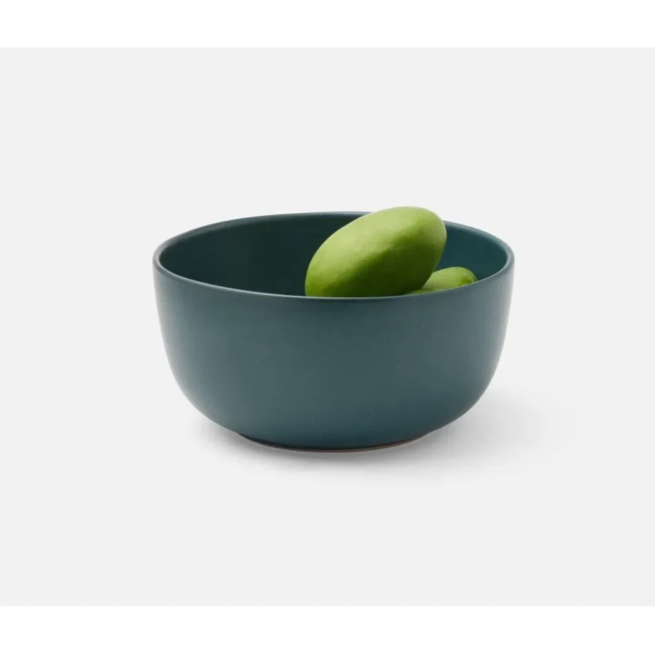 Marcus Midnight Teal, Deep Serving Bowl, Stoneware, Small