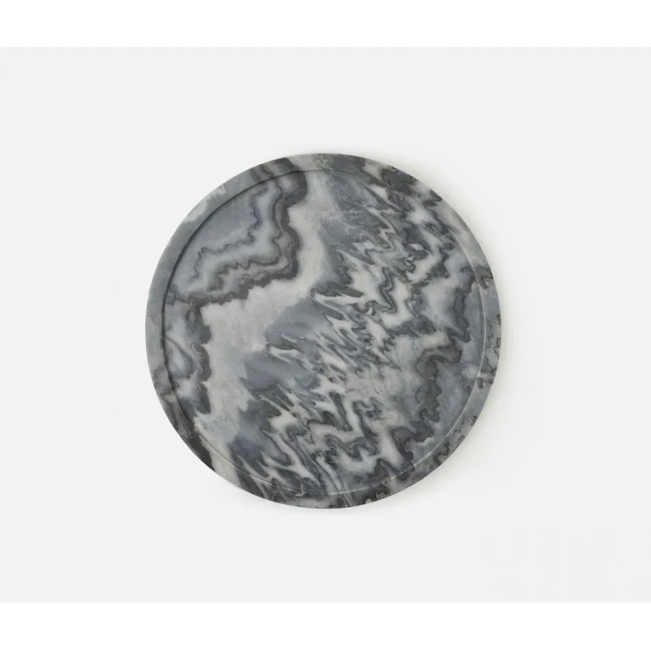 Portia Gray Marble, Lazy Susan, 14"D