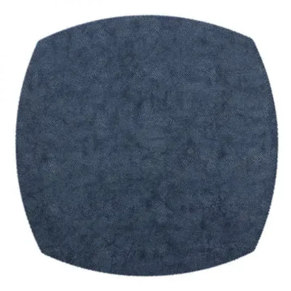 Allure Navy Elliptical Square Placemat Pack of 4