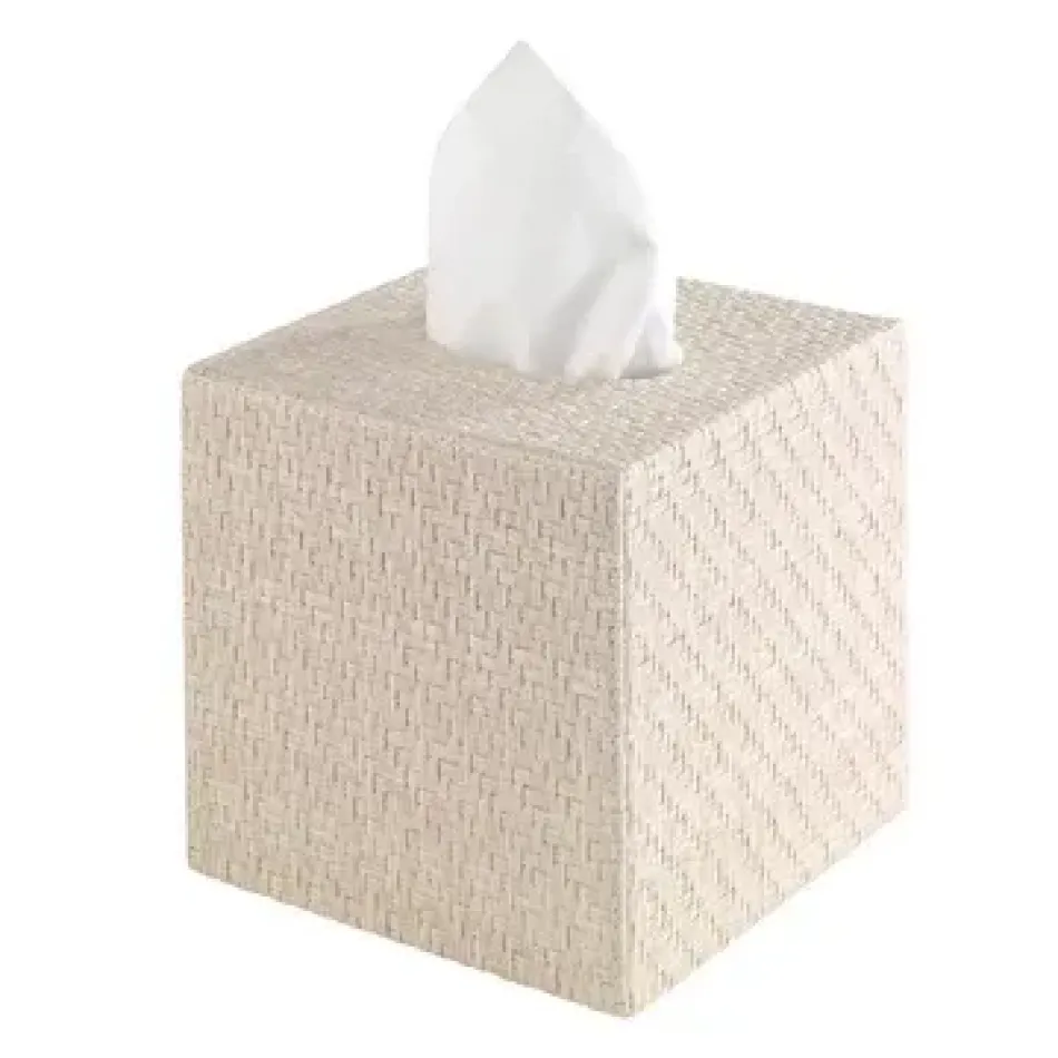 Wicker Cream Tissue Box