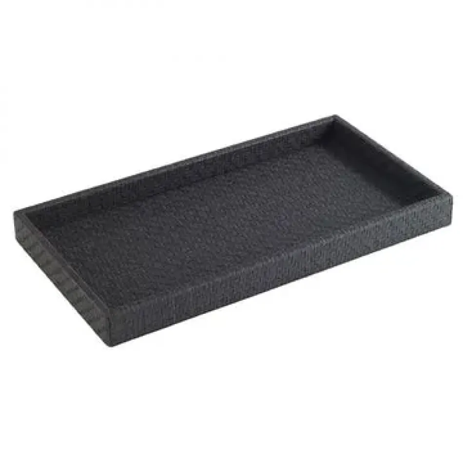 Wicker Black Vanity Tray