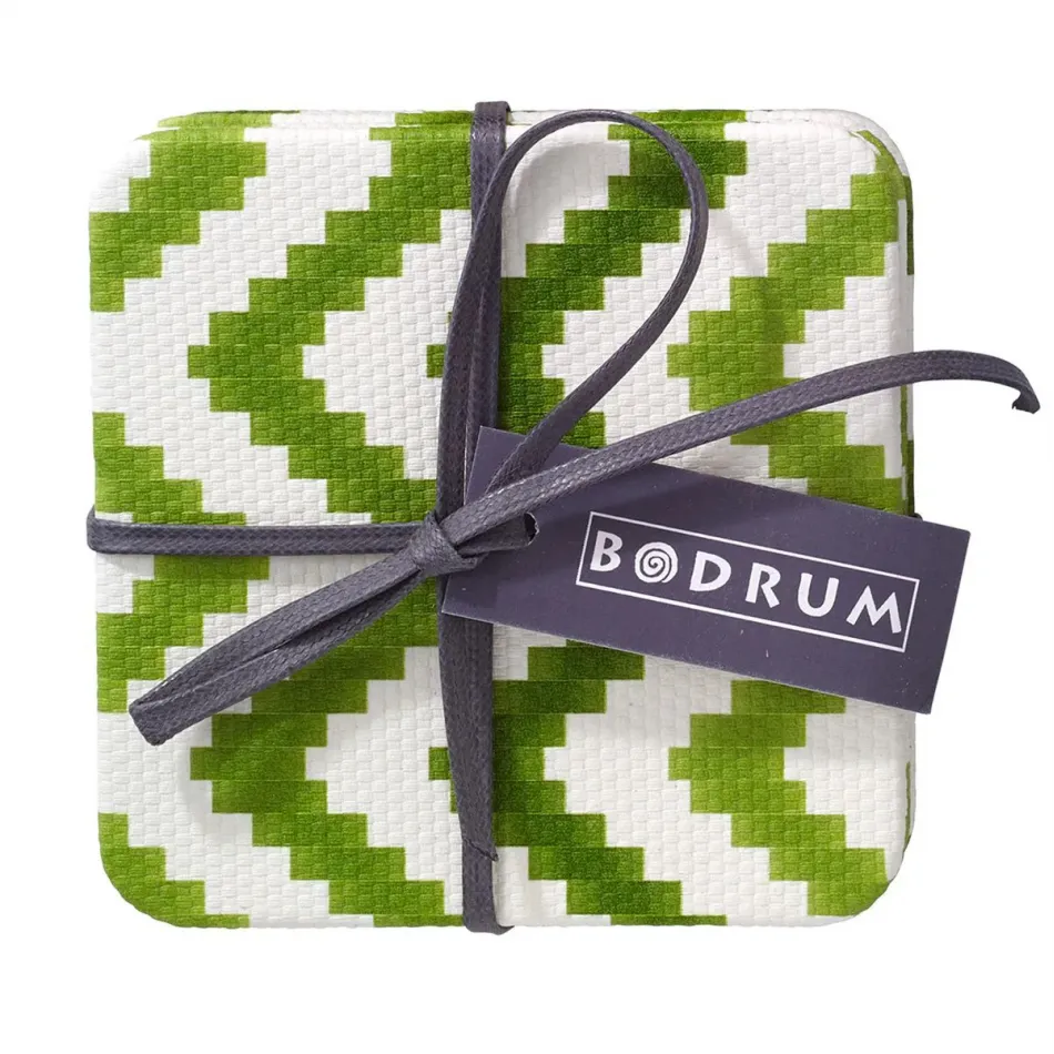 Ripple Grass Square Coaster, Set of 4