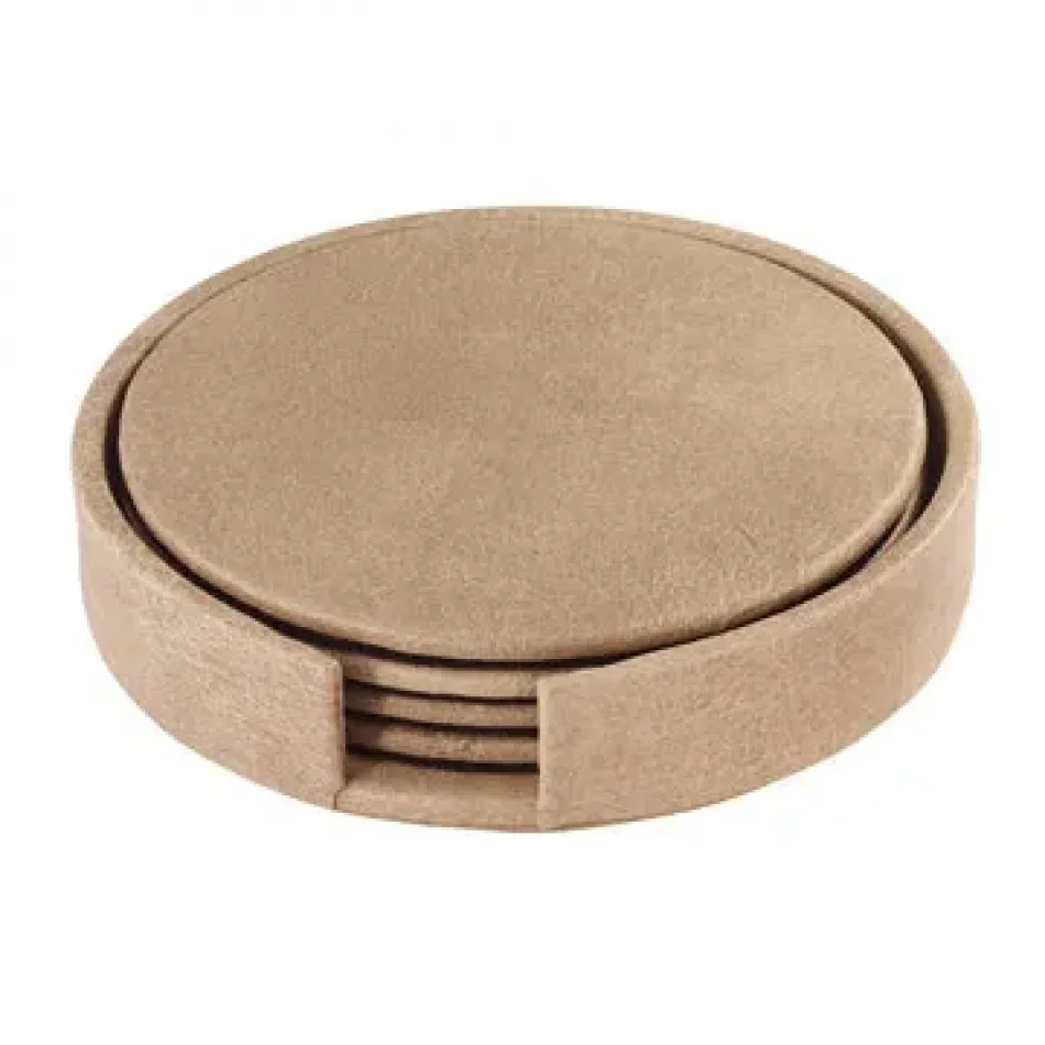 Tanner Beige Coaster Set