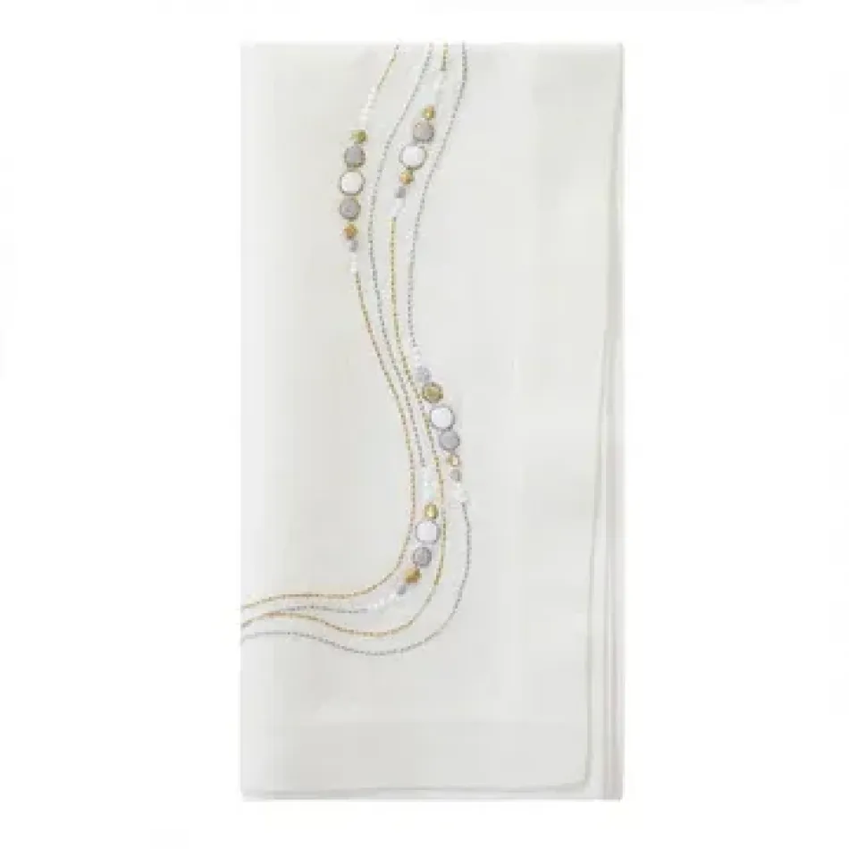 Drift Flow Gold/Silver Napkin 22” Pack of 4