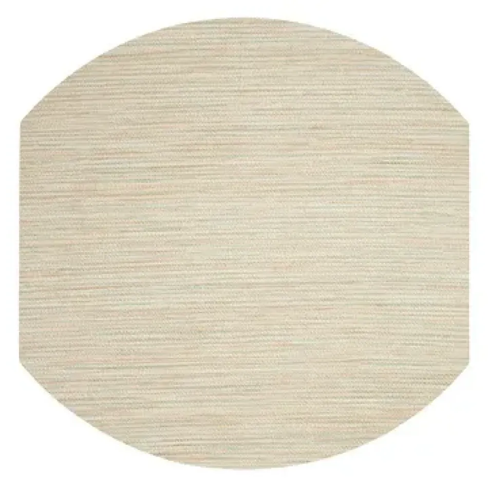 Grasscloth Celadon Eliptical Placemat 16" Pack of 4